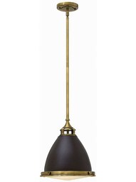 Amelia Large Stem Pendant with Metal Shade